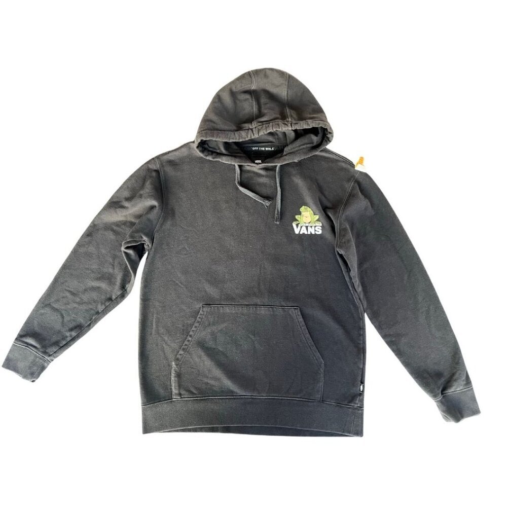 Vans Black Hoodie with Frog Logo